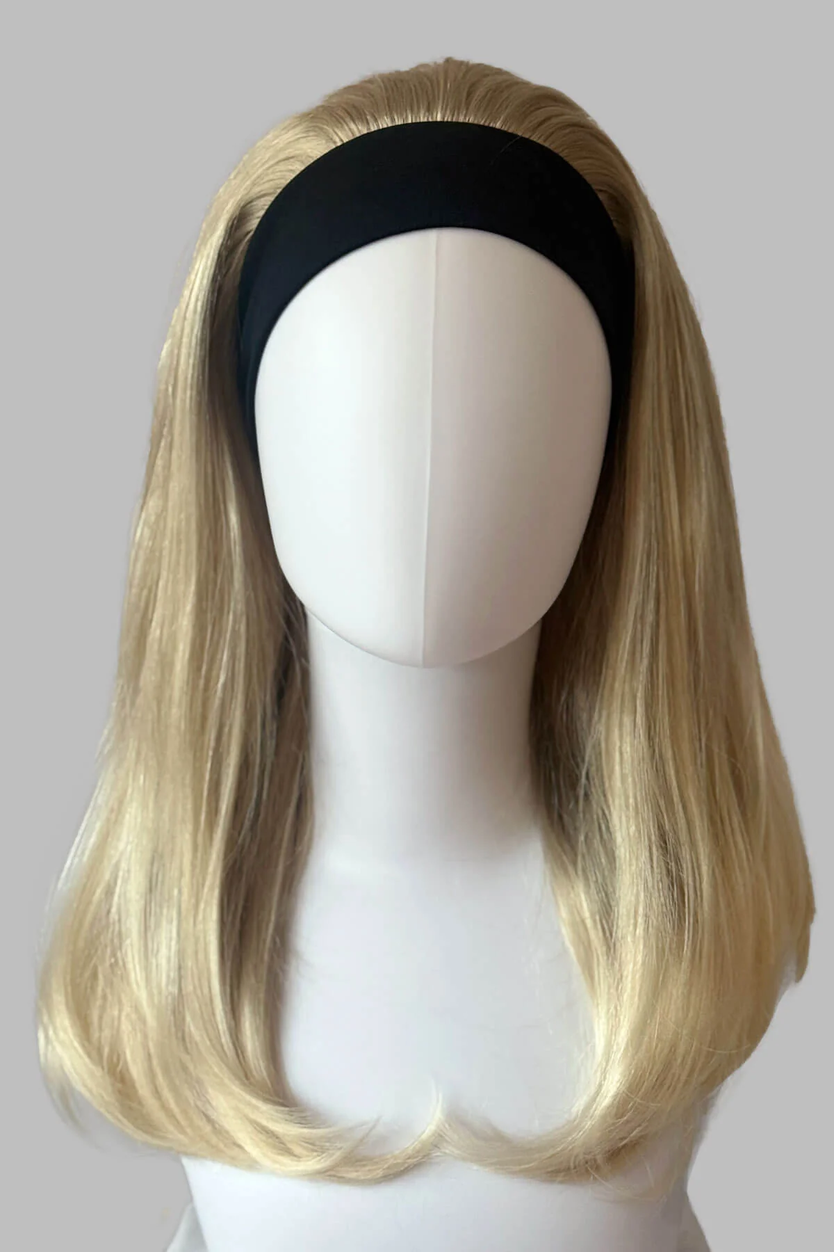 Headband half wig hairpiece, long and straight: Isla - Image 25