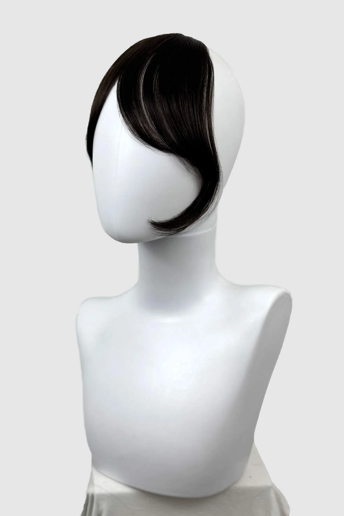 Clip in fringe hairpiece/clip-in curtain bangs, with long, face framing wisps: Sabrina - Image 10