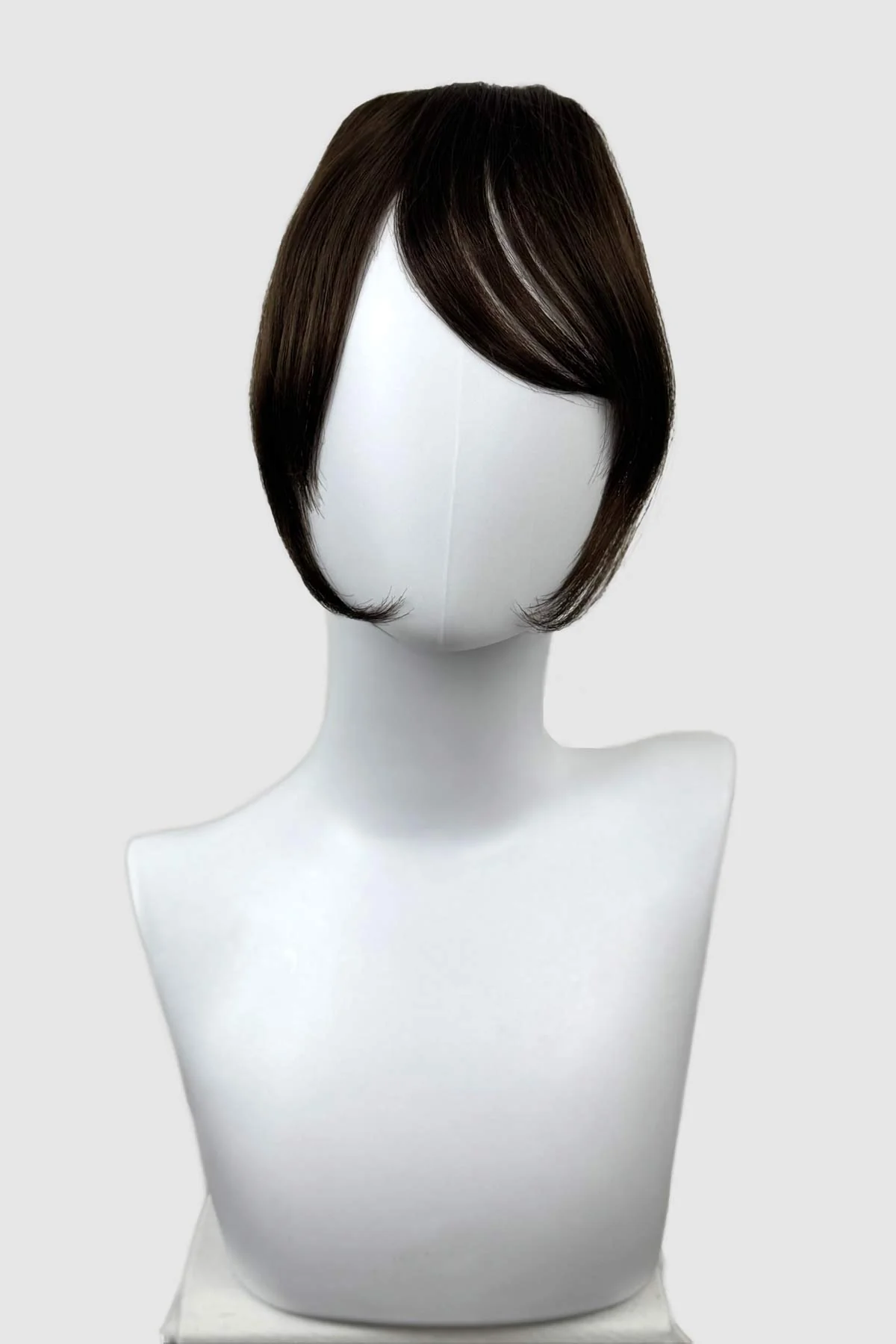 Clip in fringe hairpiece/clip-in curtain bangs, with long, face framing wisps: Sabrina - Image 13