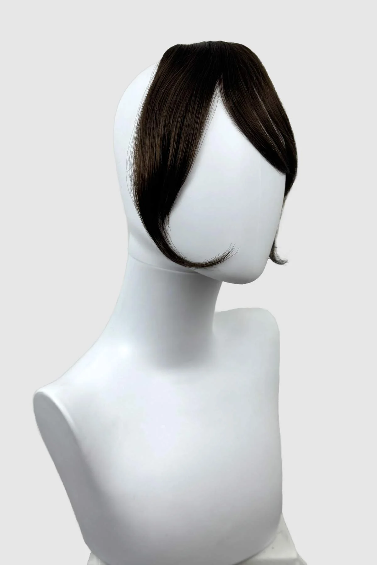 Clip in fringe hairpiece/clip-in curtain bangs, with long, face framing wisps: Sabrina - Image 14