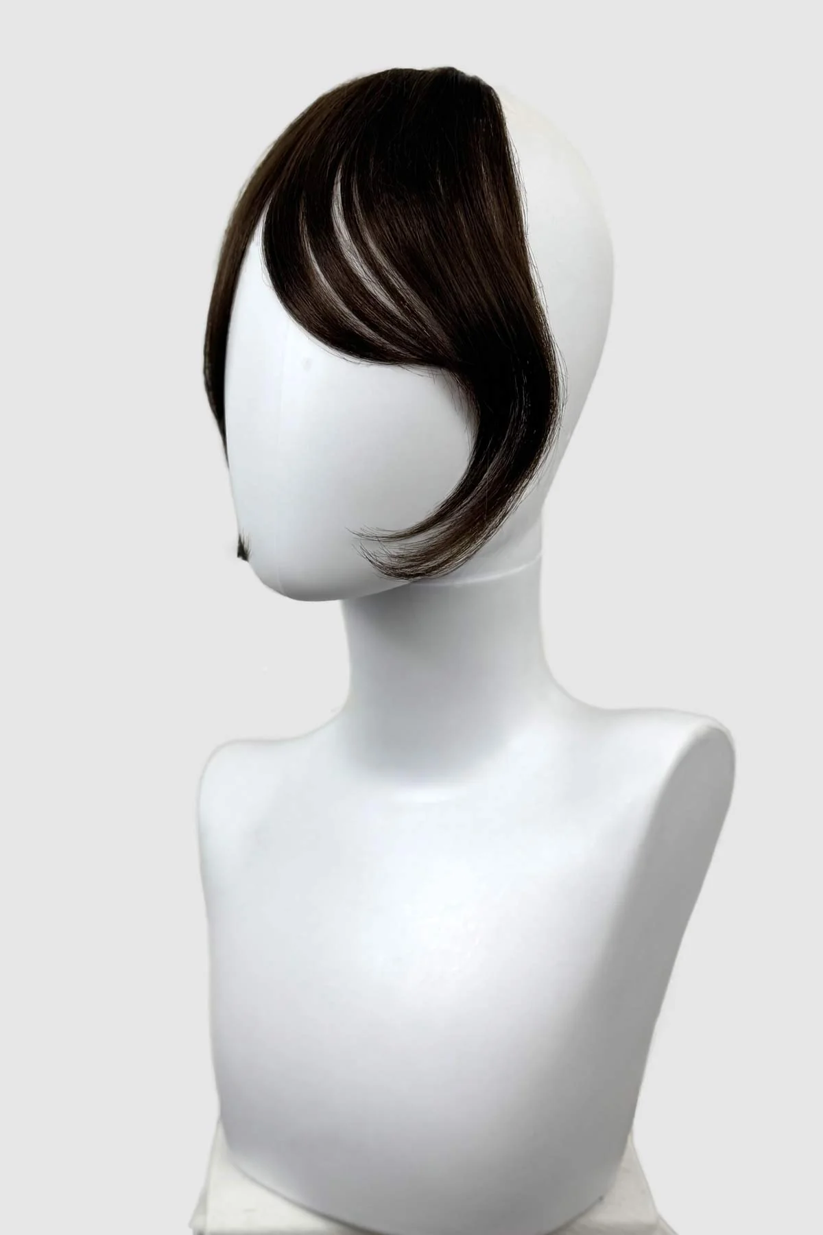 Clip in fringe hairpiece/clip-in curtain bangs, with long, face framing wisps: Sabrina - Image 15