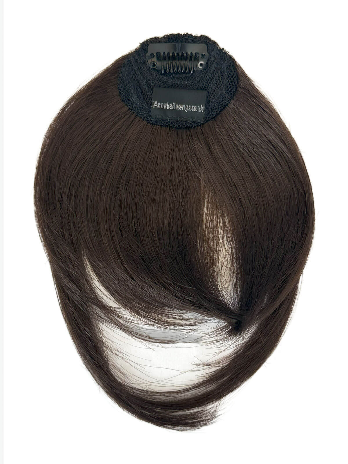 Clip in fringe hairpiece/clip-in bangs, gently feathered with face framing whisps: Delia - Image 41