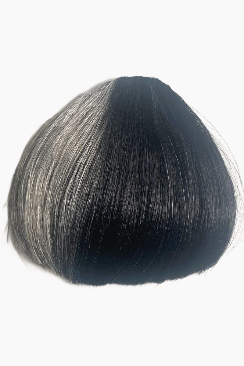 Clip-in fringe hairpiece/clip-in micro-bangs, thick, straight retro rockabilly style: Ida - Image 22