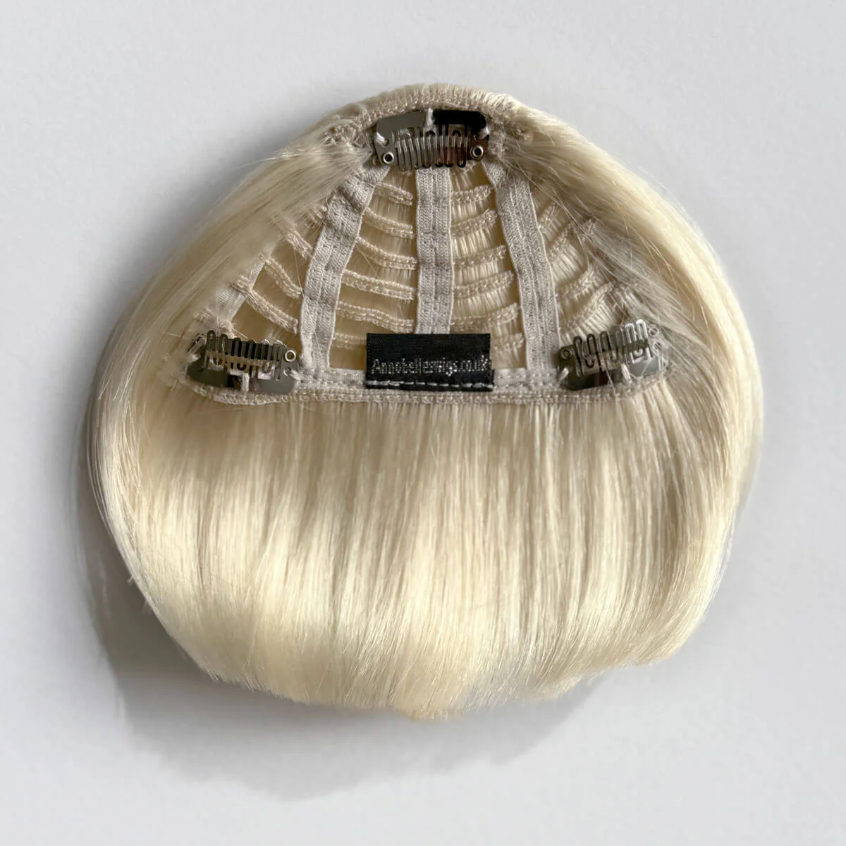 Clip-in fringe hairpiece/clip-in micro-bangs, thick, straight retro rockabilly style: Ida - Image 36