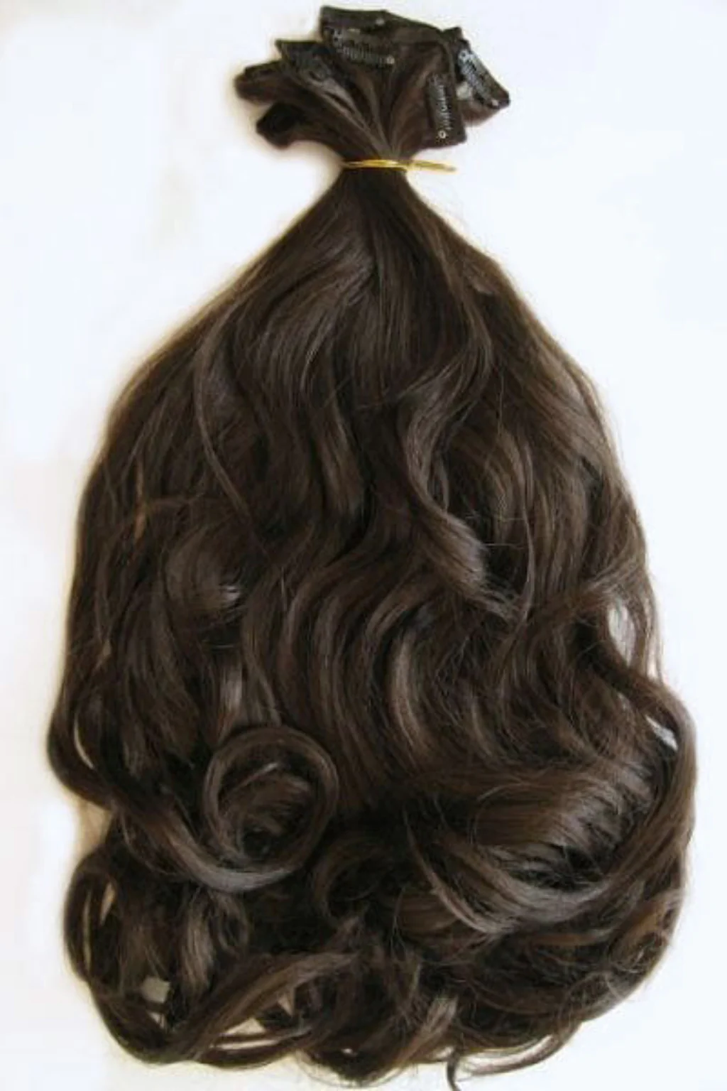 Clip-in hair extensions, wavy, 6 piece, full head, 150g, 24 inches long - Image 7