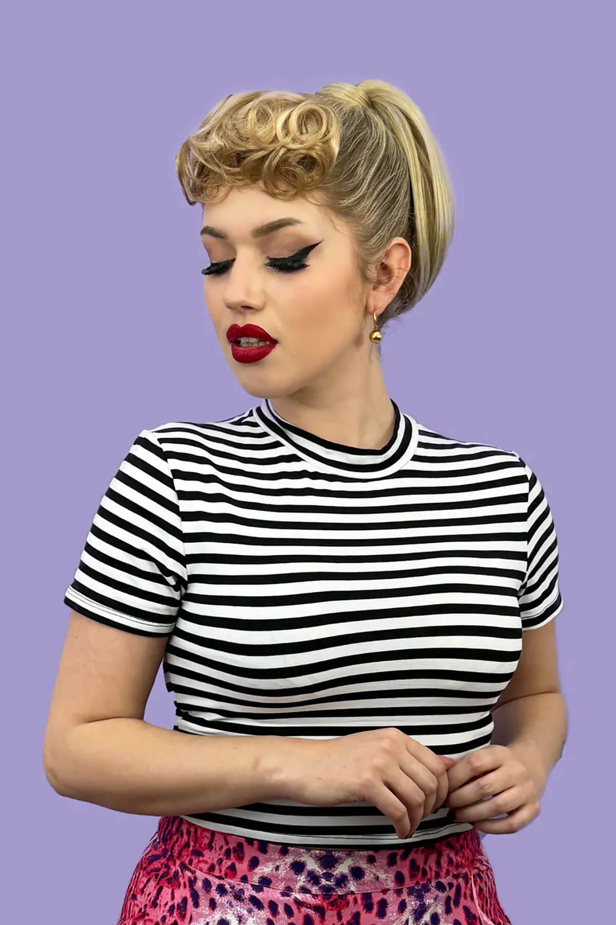 Curly clip-in fringe hairpiece/clip-in bangs: Bunny - Image 19
