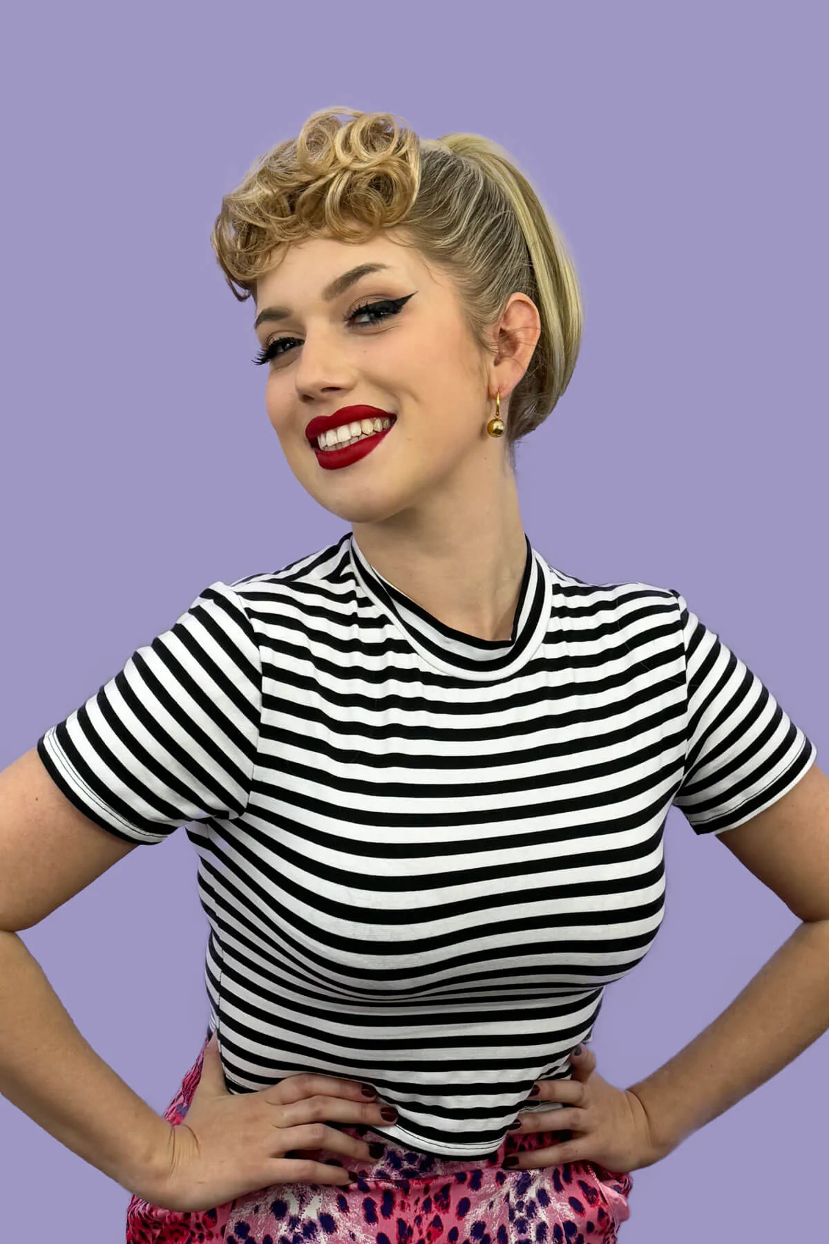 Curly clip-in fringe hairpiece/clip-in bangs: Bunny - Image 3