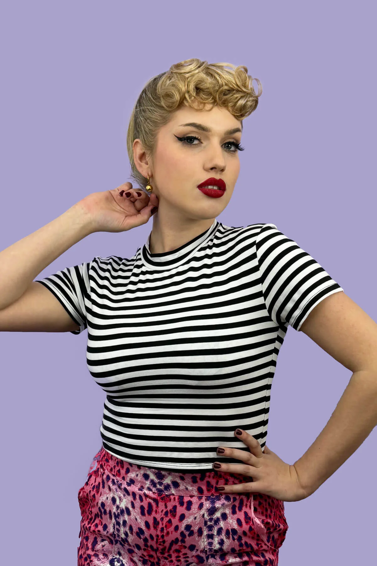 Curly clip-in fringe hairpiece/clip-in bangs: Bunny - Image 39