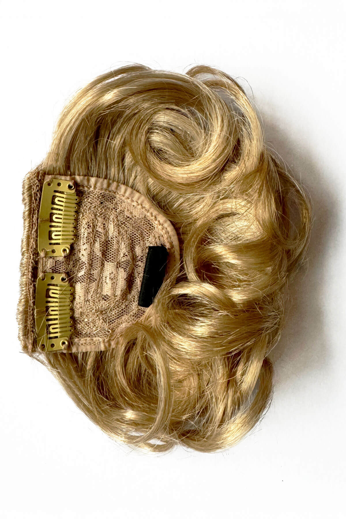 Curly clip-in fringe hairpiece/clip-in bangs: Bunny - Image 5