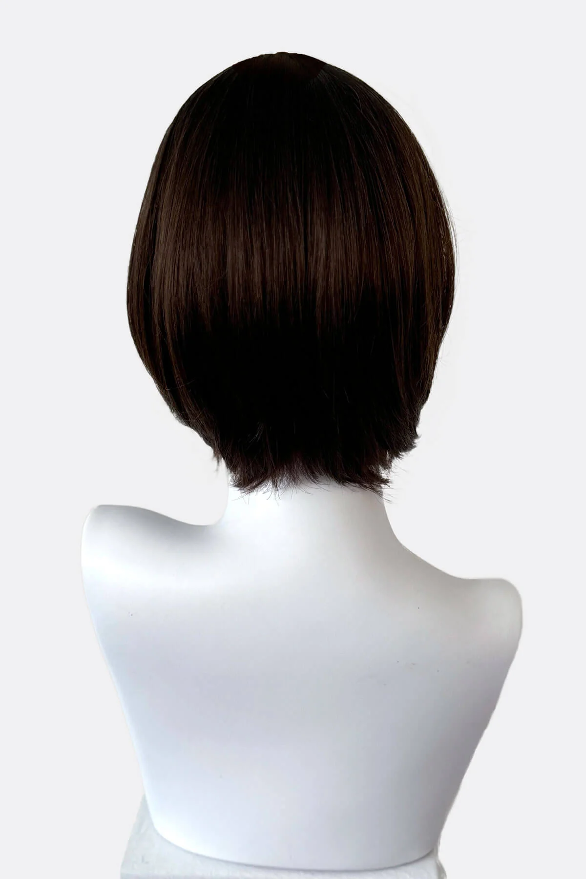 Dark brown pixie cut wig with reddish brown lowlights: Cierra - Image 6
