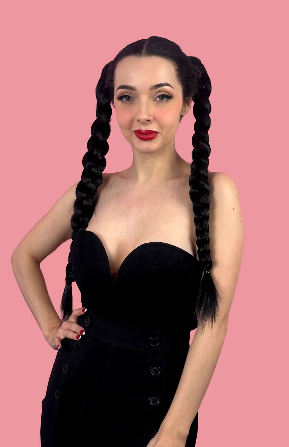 Long double plaited ponytail hairpieces x 2: Martha - Image 2