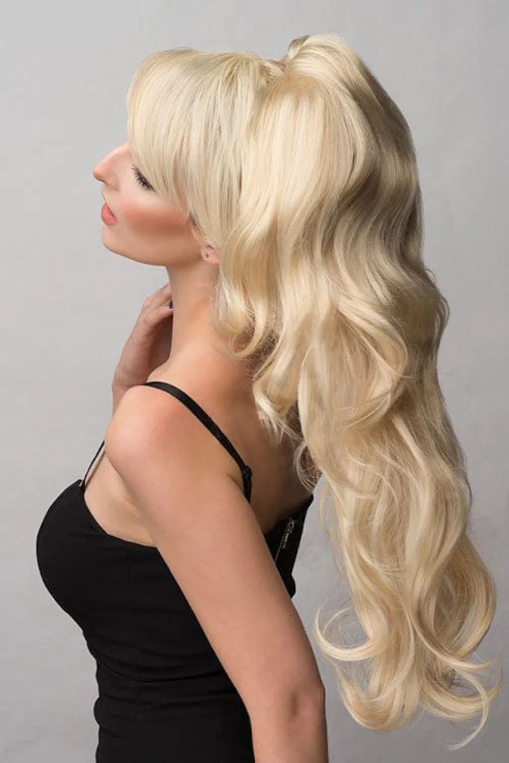 Double volume hairpiece extension with gentle waves: Naomi - Image 20