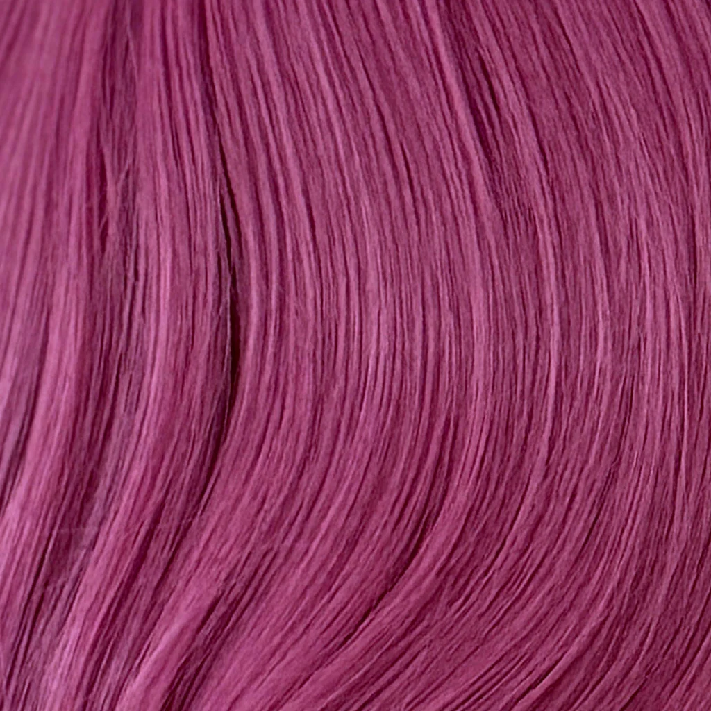 Pink pinup style wig, with finger waves and a short fringe: Stevie - Image 15