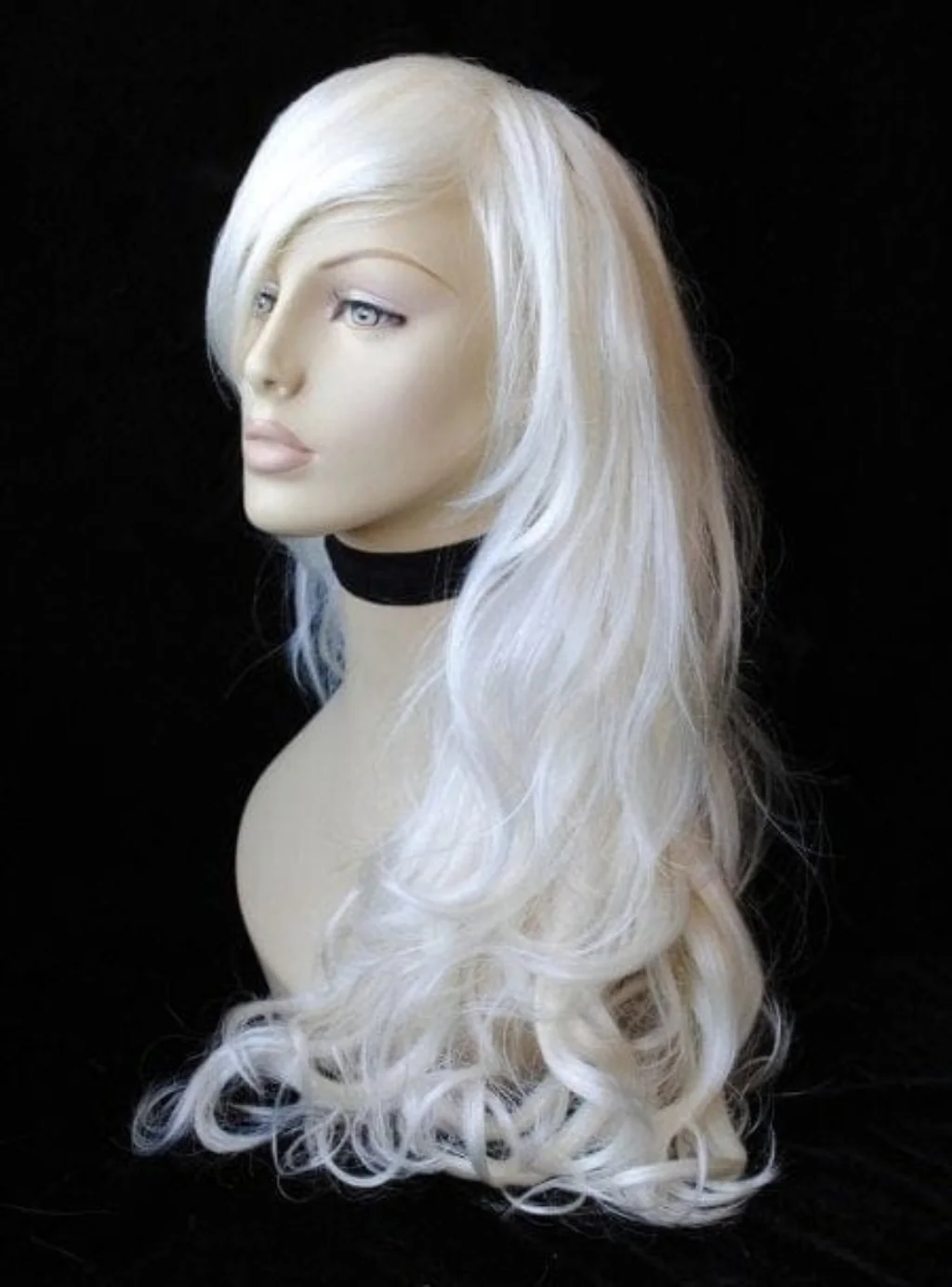 Blonde wig with big loose curls and sweeping fringe, extra long: Carly - Image 13