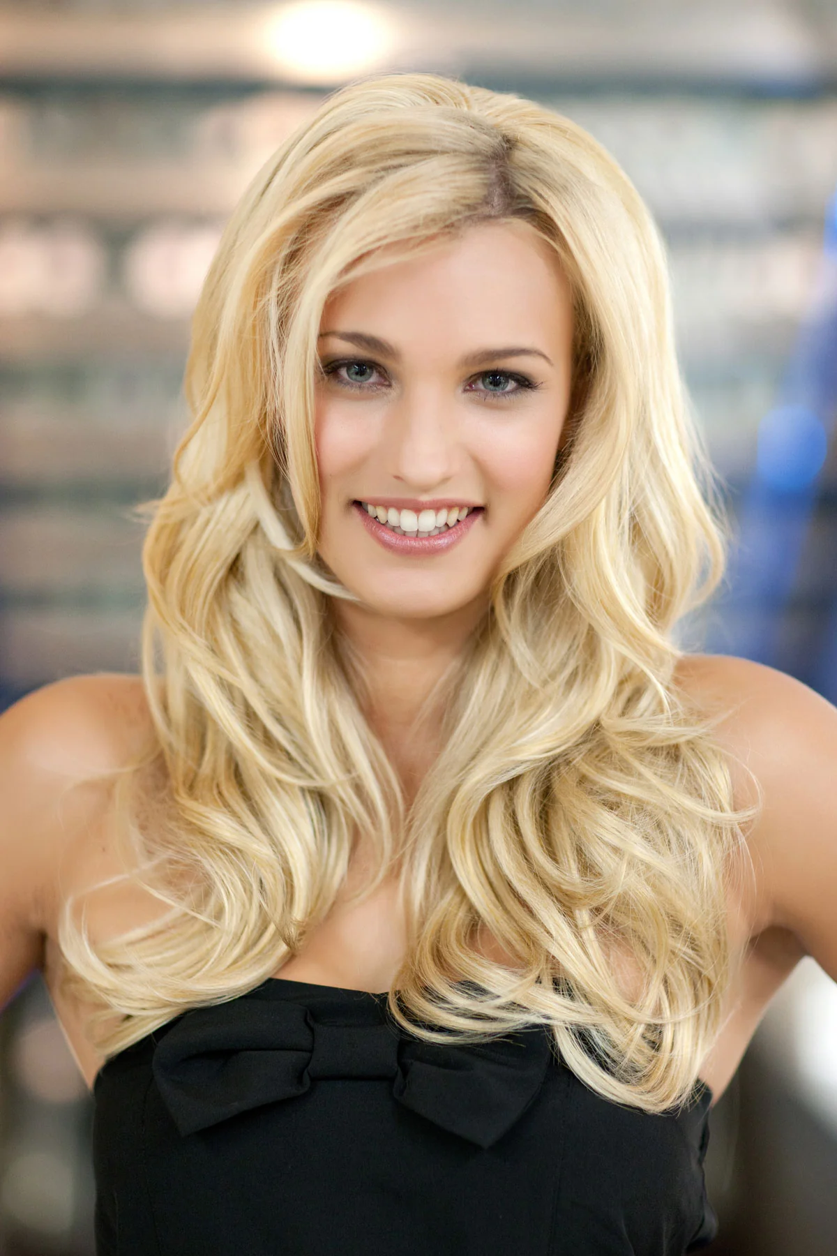 Heat styleable half wig hairpiece (3/4 wig), long, wavy, Flexihair: Michela - Image 14