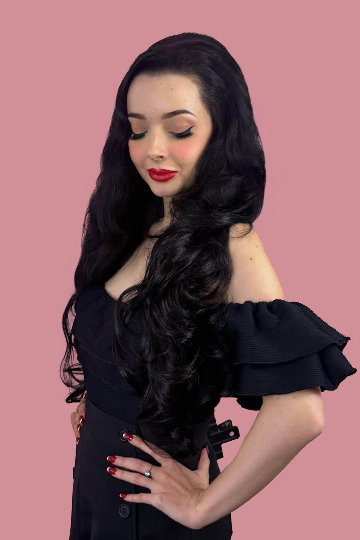 Corrine - Bouncy Blowout style with Volume Booster Half Wig - Image 5