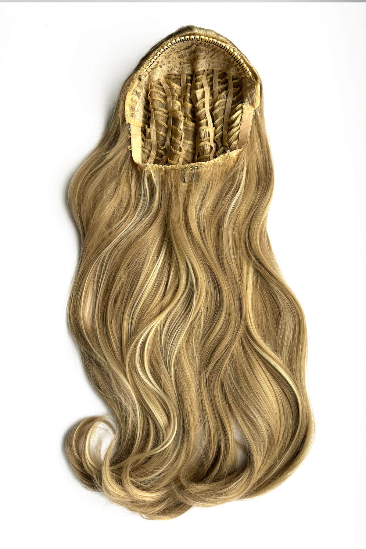 Heat styleable half wig hairpiece, long wavy, Flexihair: Antoinette - Image 4