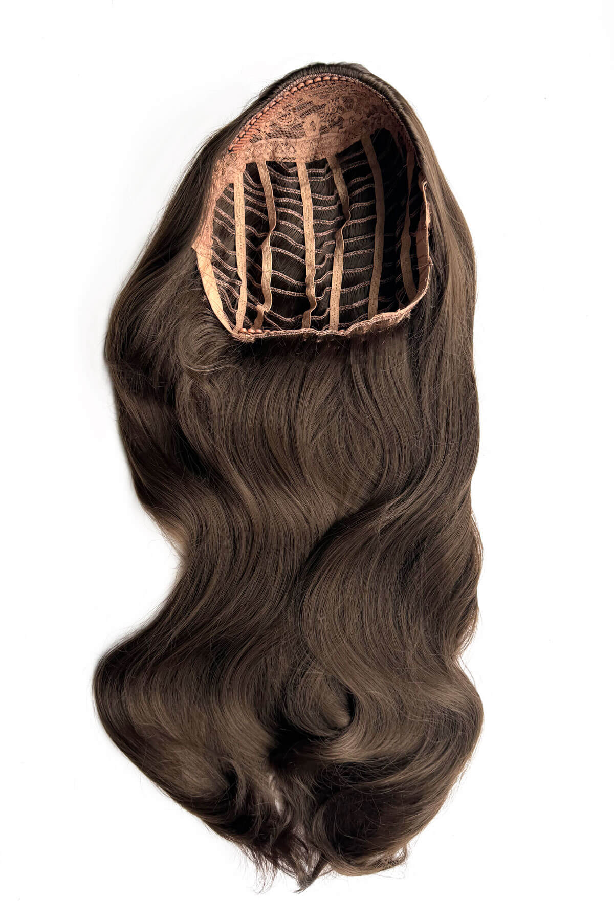 Heat styleable half wig hairpiece, long wavy, Flexihair: Antoinette - Image 9