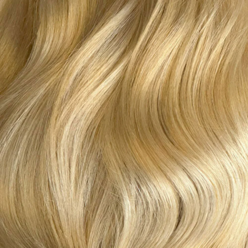 Long blonde half wig hairpiece (3/4 wig) loose curls: Frankii - Image 25