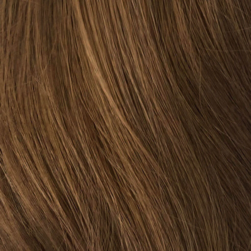 Two-tone brown half wig hair piece, loose curls, long: Laila - Image 6