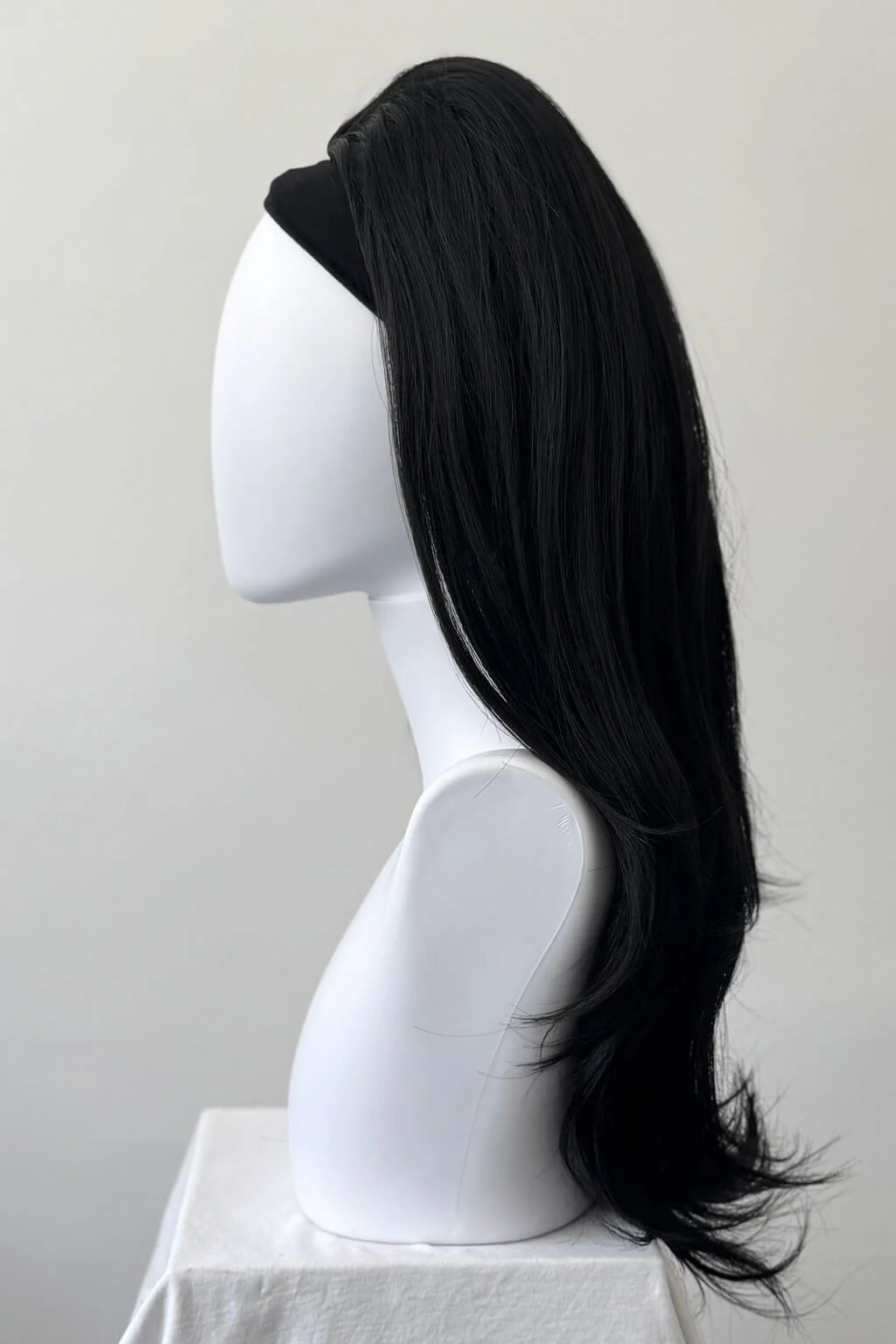 High crown long straight and layered half wig: Juliette - Image 10