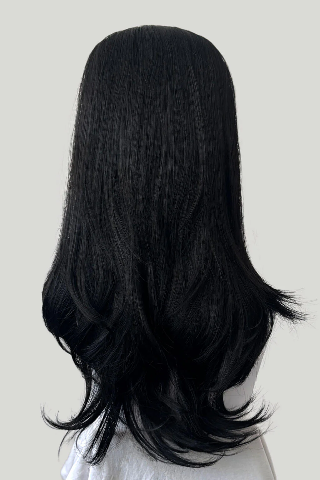 High crown long straight and layered half wig: Juliette - Image 11