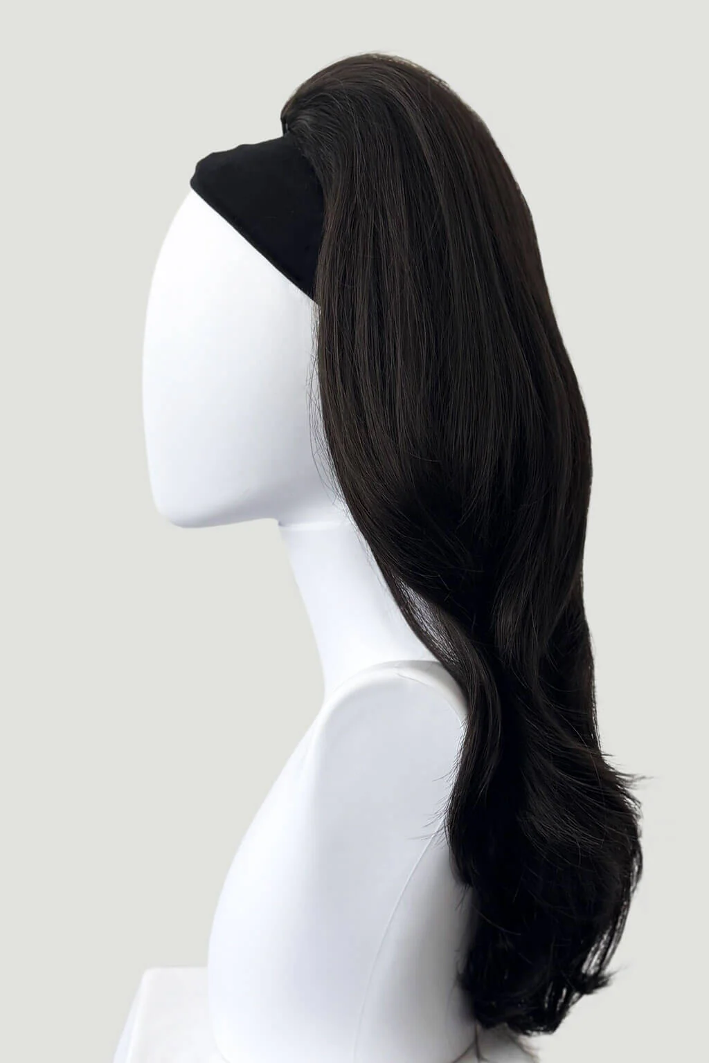 High crown long straight and layered half wig: Juliette - Image 15