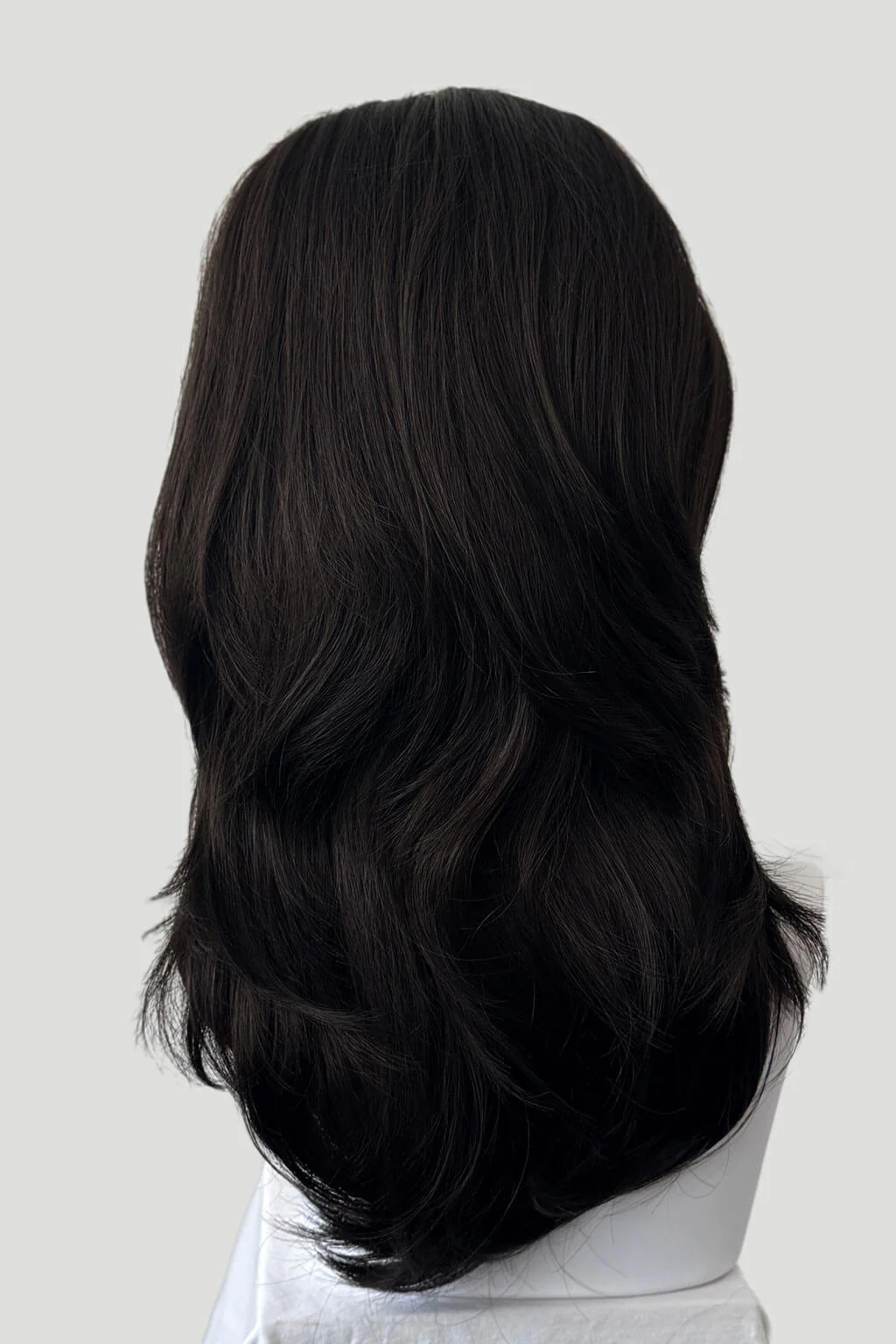 High crown long straight and layered half wig: Juliette - Image 16