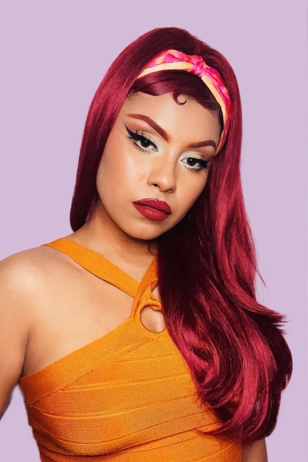 High crown long straight and layered half wig: Juliette - Image 3