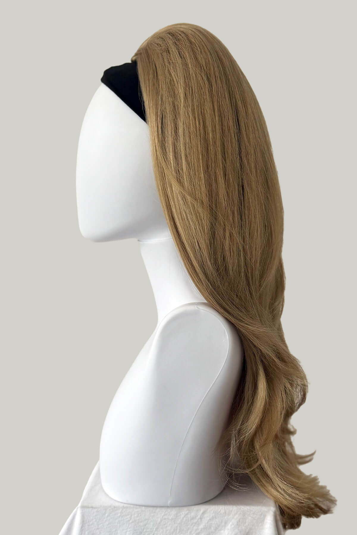 High crown long straight and layered half wig: Juliette - Image 30