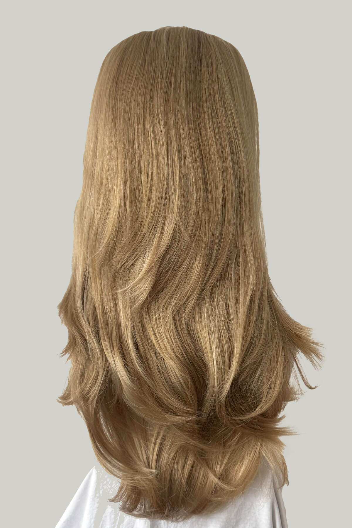 High crown long straight and layered half wig: Juliette - Image 31