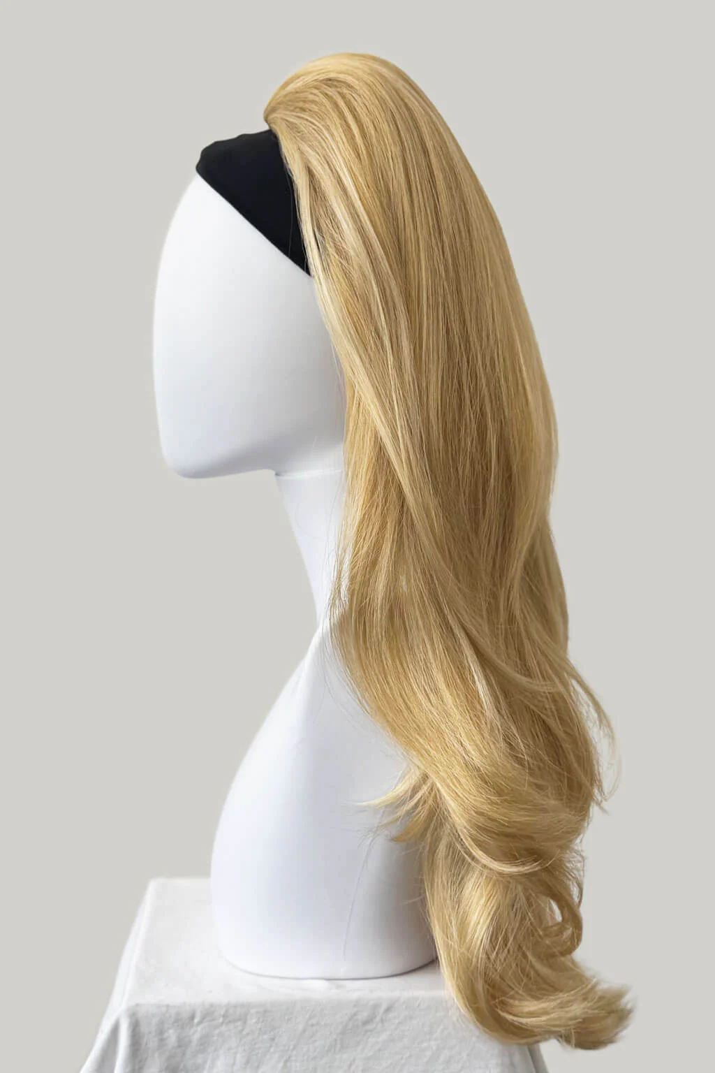 High crown long straight and layered half wig: Juliette - Image 34