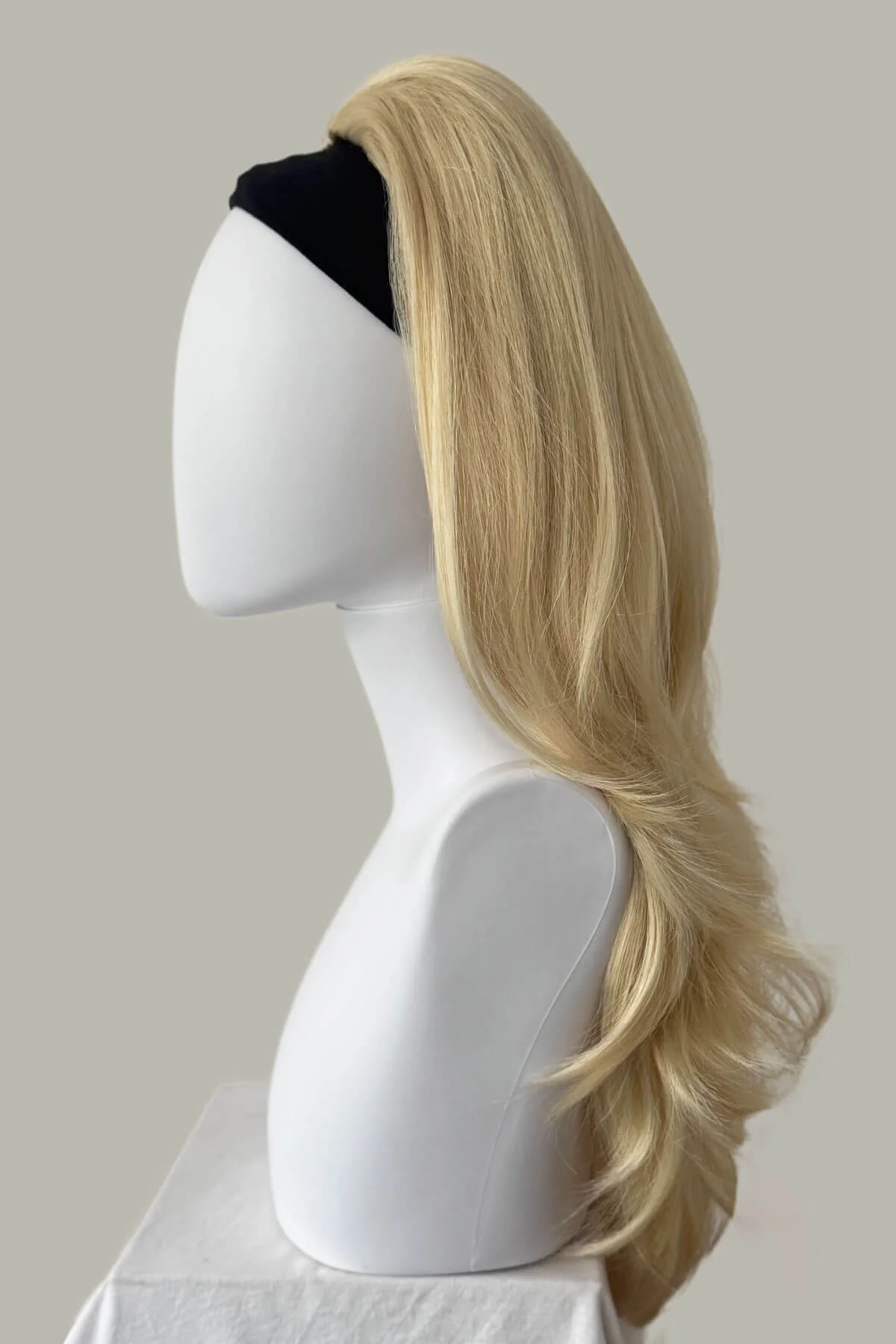 High crown long straight and layered half wig: Juliette - Image 44