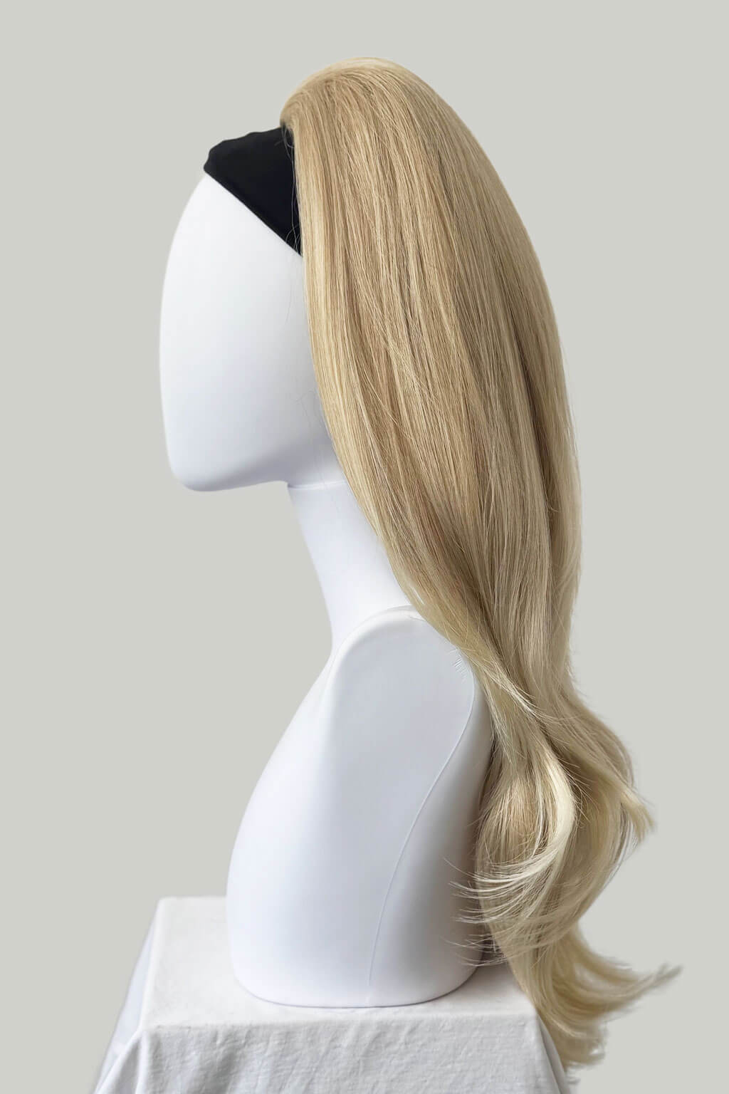 High crown long straight and layered half wig: Juliette - Image 48
