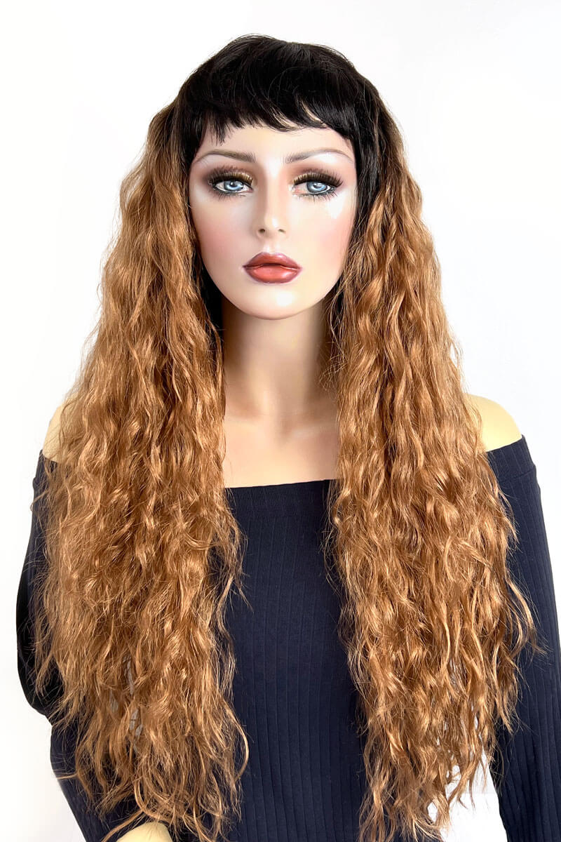 Long wig with crimped mermaid waves: Astrid - Image 10