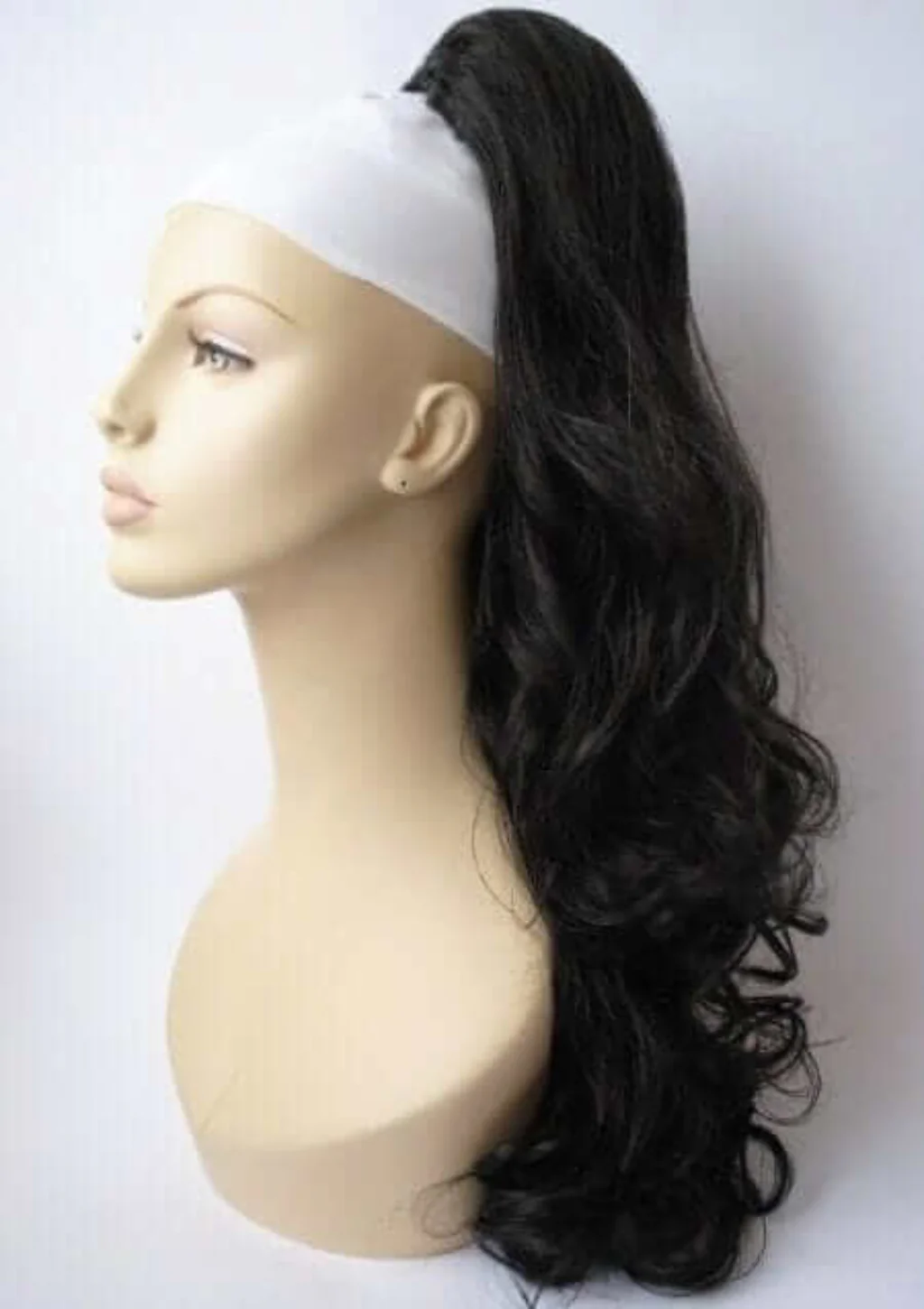 Extension clip on long ponytail hairpiece, curly: Sara - Image 3