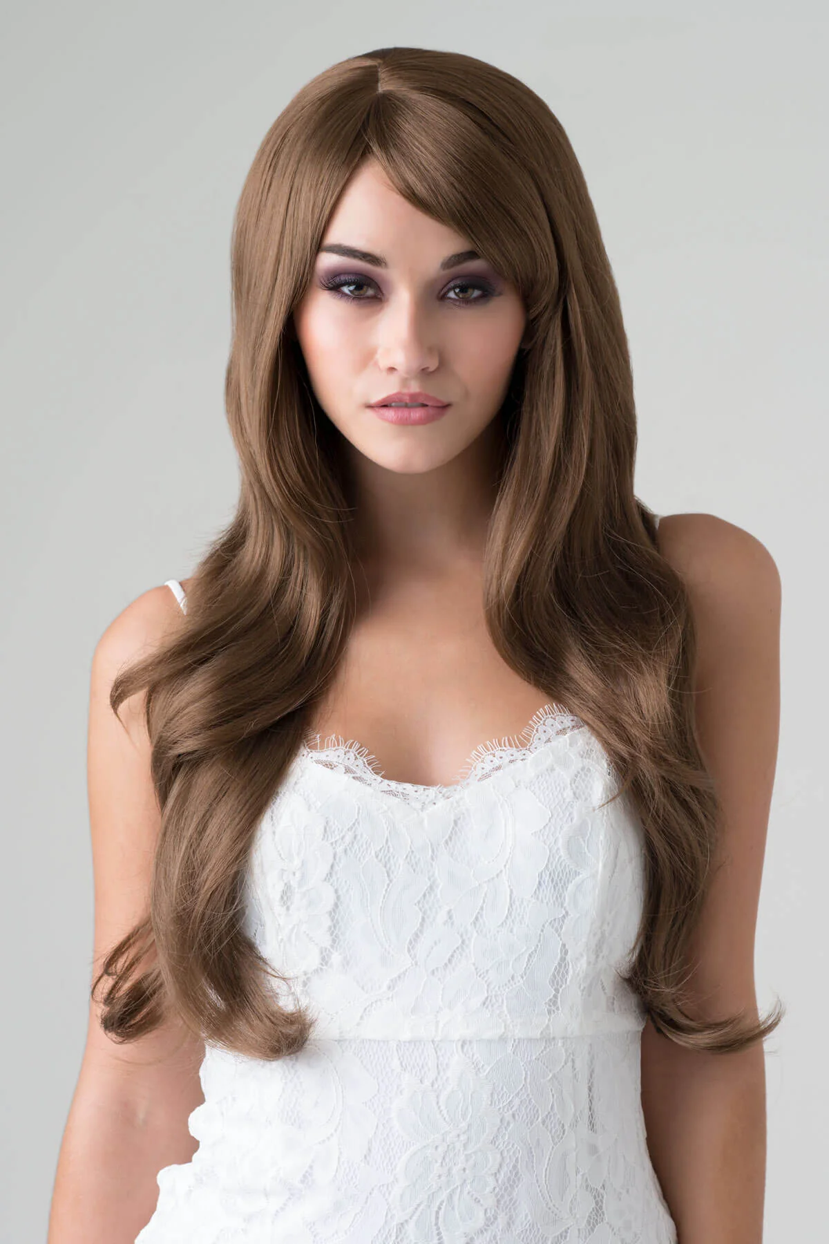 Long brown wig with loose waves: Mandy - Image 5