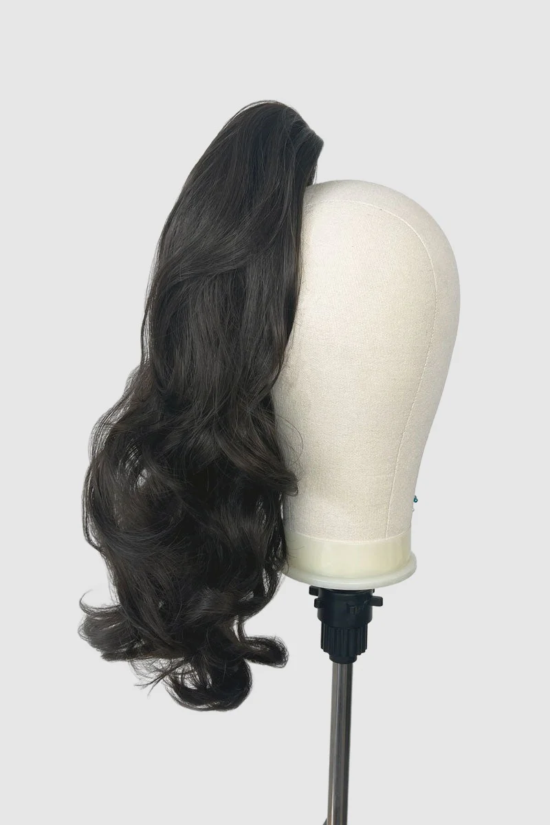 Long ponytail hairpiece, clip-in: Sapphire - Image 3