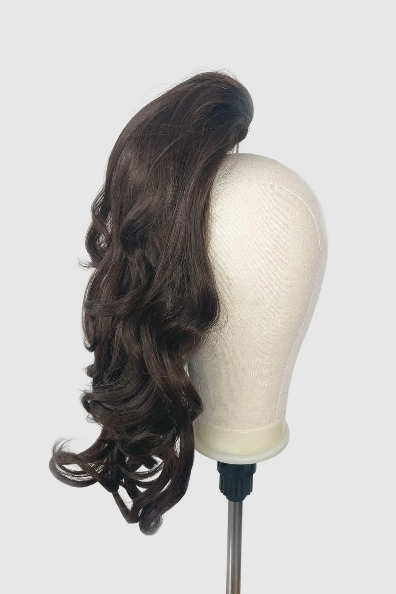 Long ponytail hairpiece, clip-in: Sapphire - Image 5