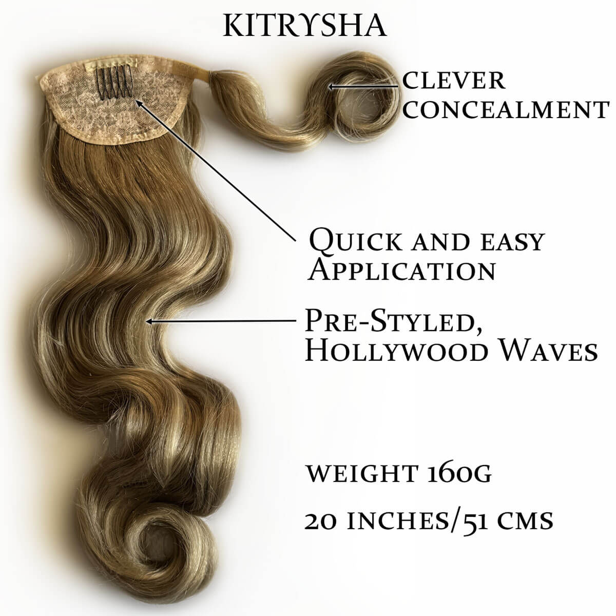 Long ponytail with vintage waves: Kitrysha - Image 23