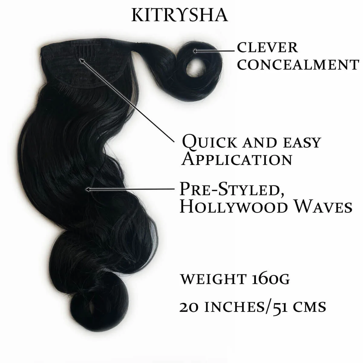 Long ponytail with vintage waves: Kitrysha - Image 33