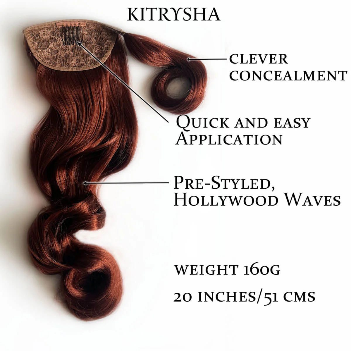 Long ponytail with vintage waves: Kitrysha - Image 43