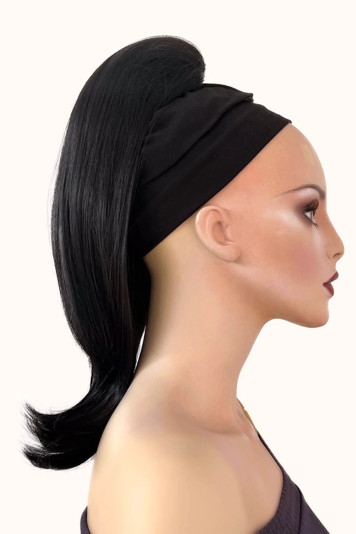 Long ponytail hairpiece, straight with flick: Clarisa - Image 4