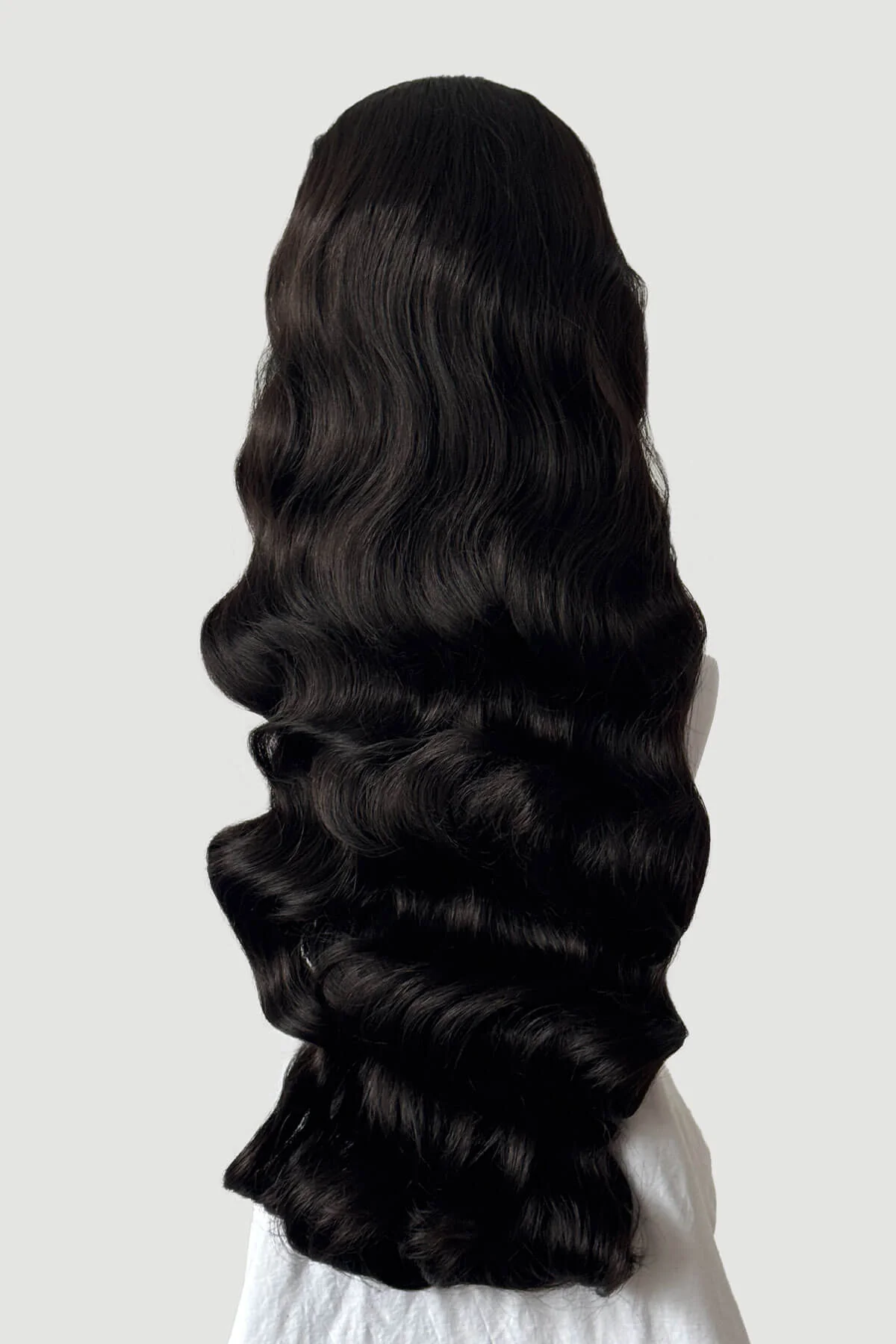 Ultra long half wig with hollywood waves: Mousumi - Image 11