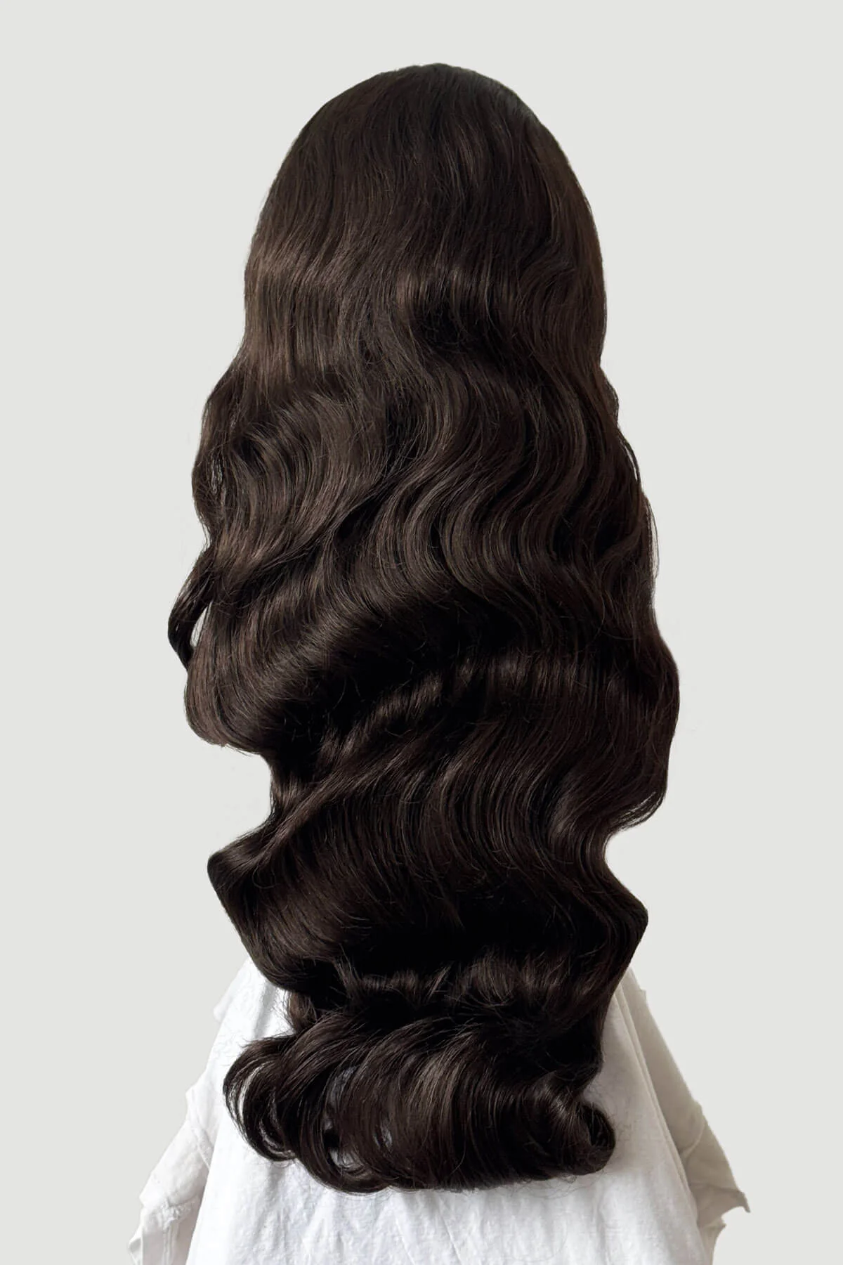 Ultra long half wig with hollywood waves: Mousumi - Image 18