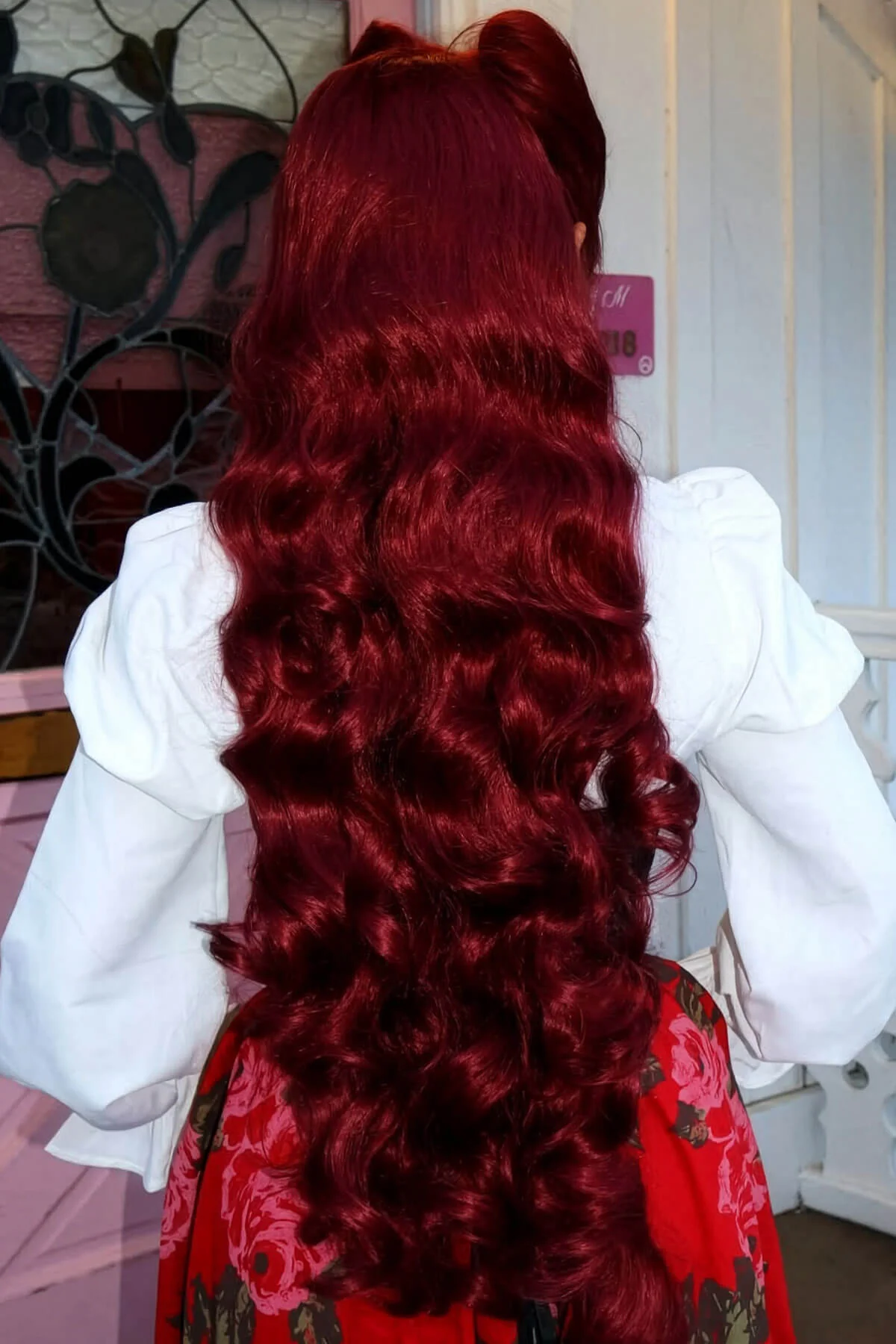 Ultra long half wig with hollywood waves: Mousumi - Image 29