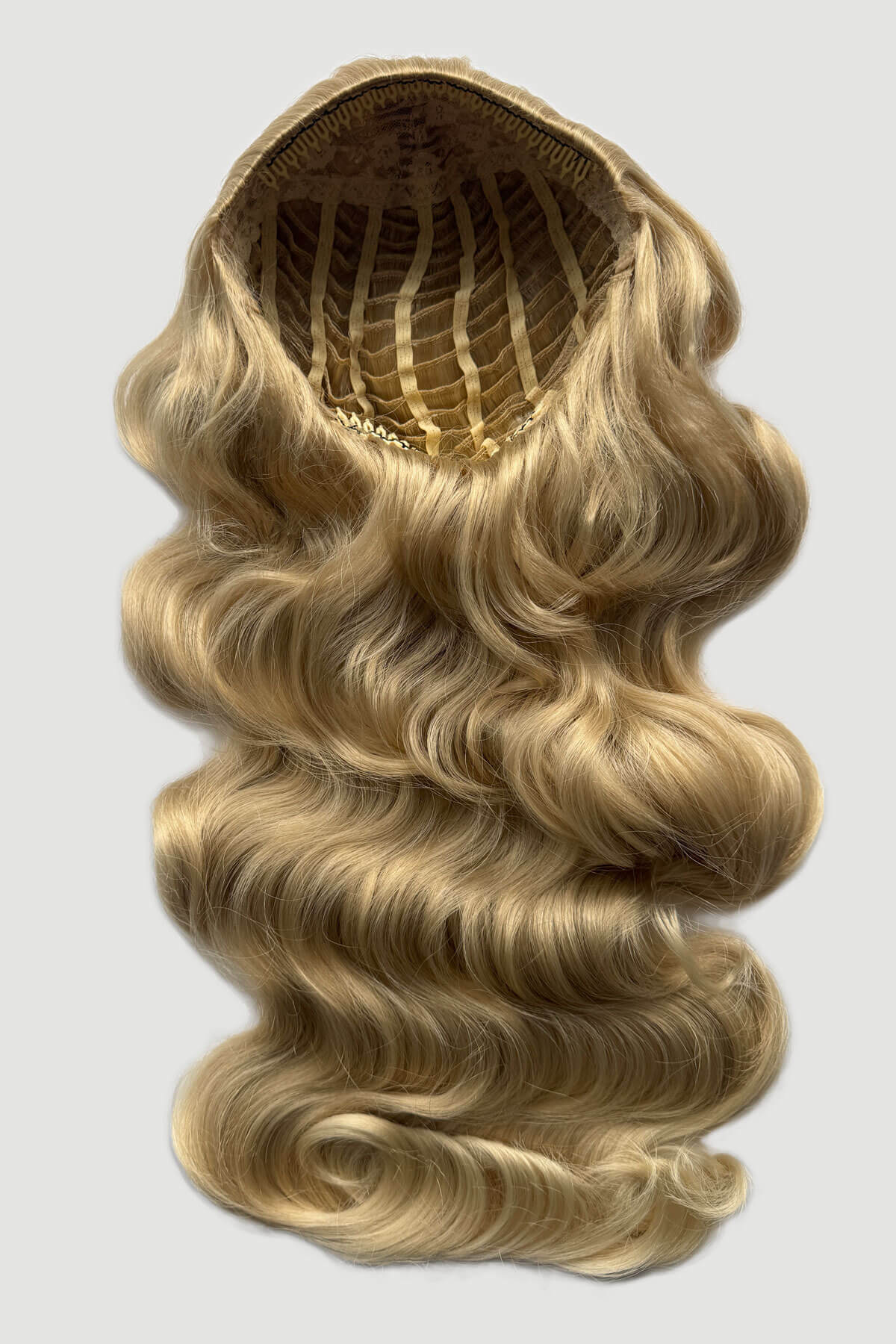 Ultra long half wig with hollywood waves: Mousumi - Image 37