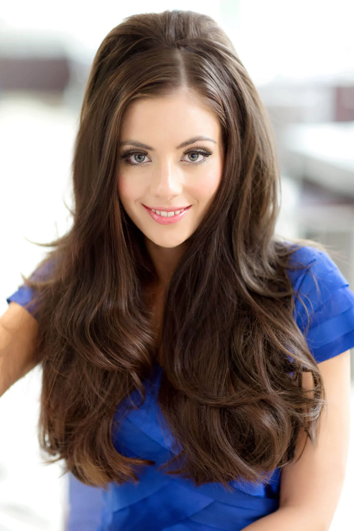 Volume boosting half wig hairpiece, long, wavy, heat styleable: Gisele - Image 5